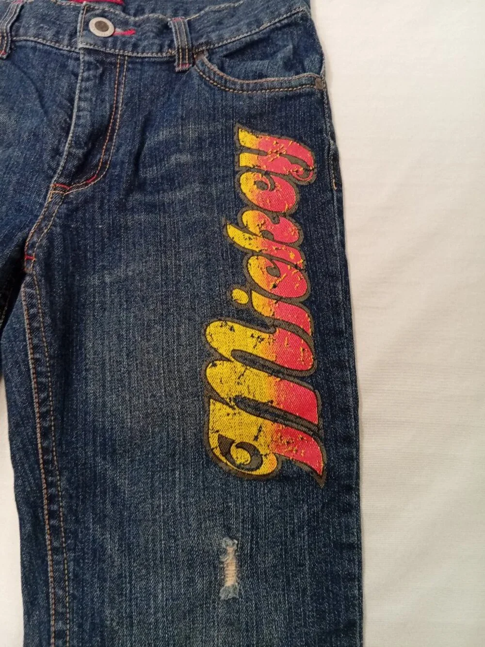 Disney Kids Mickey Mouse Blue Jeans Size 8